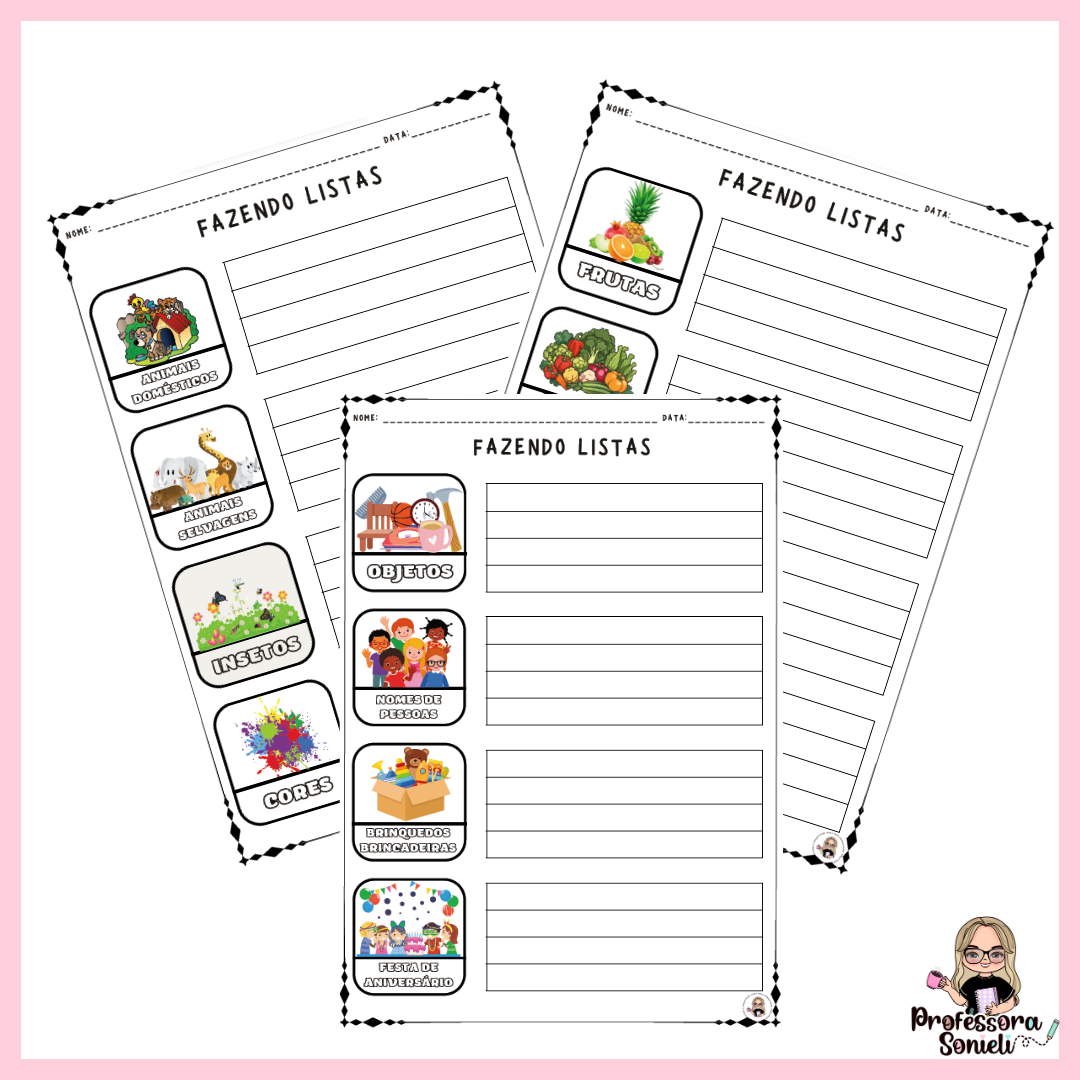 ESCRITA - FAZENDO LISTA