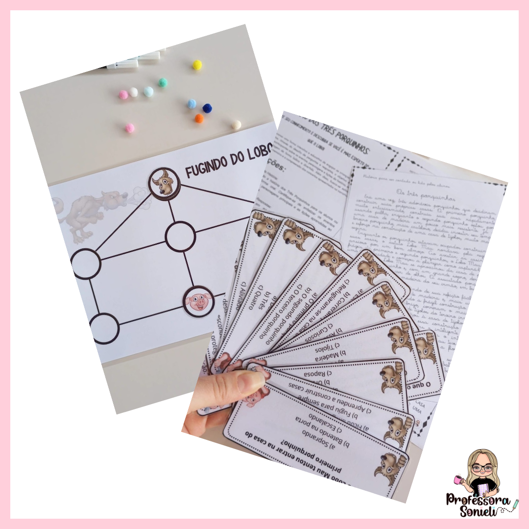 FUGINDO DO LOBO E QUIZ TRÊS PORQUINHOS