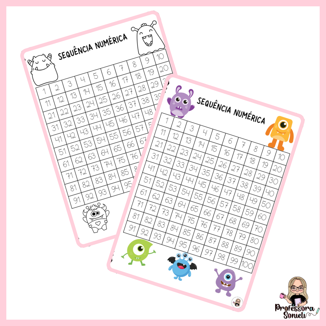SEQUÊNCIA NUMÉRICA - MONSTRINHOS