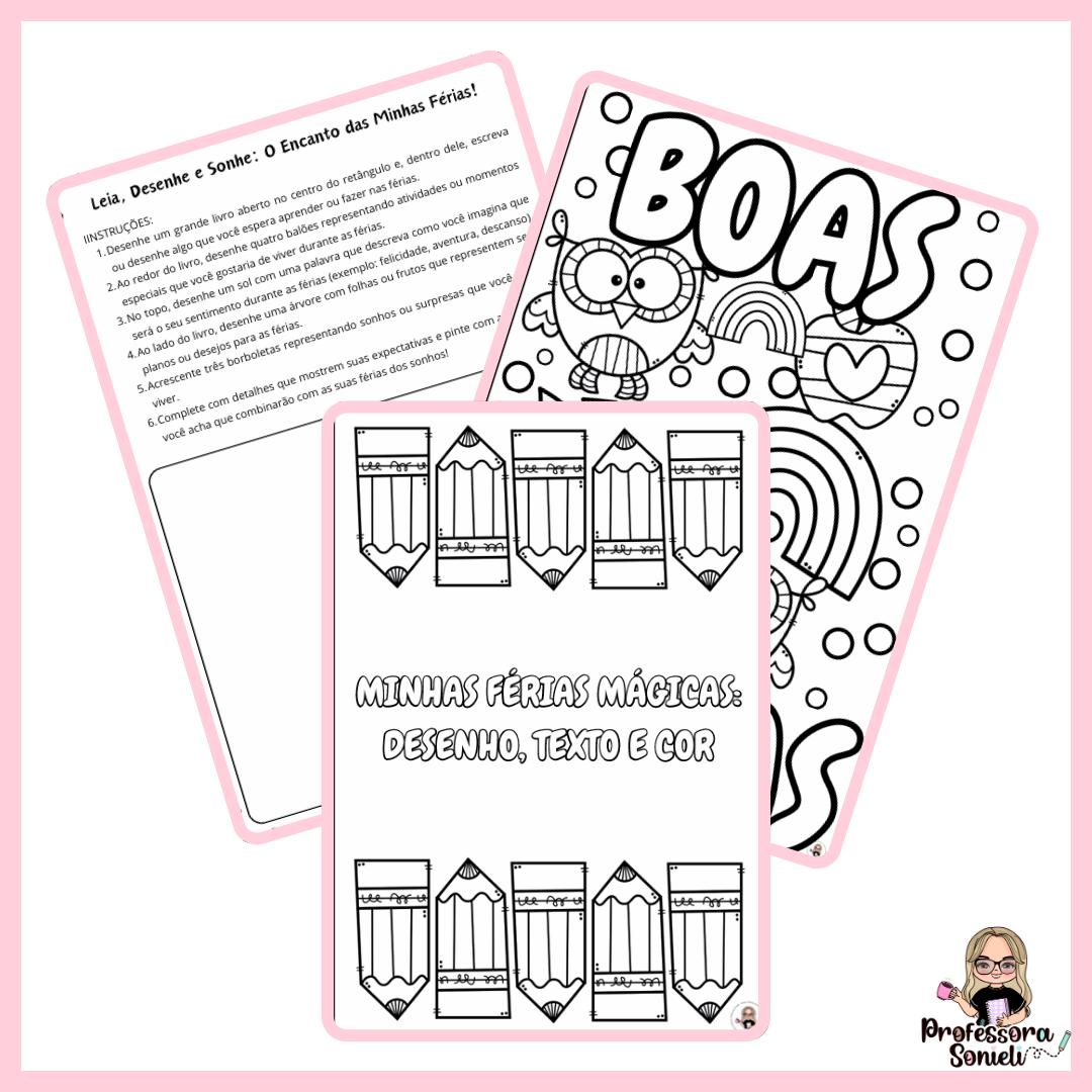 MINHAS FÉRIAS MÁGICAS: DESENHO, TEXTO E COR