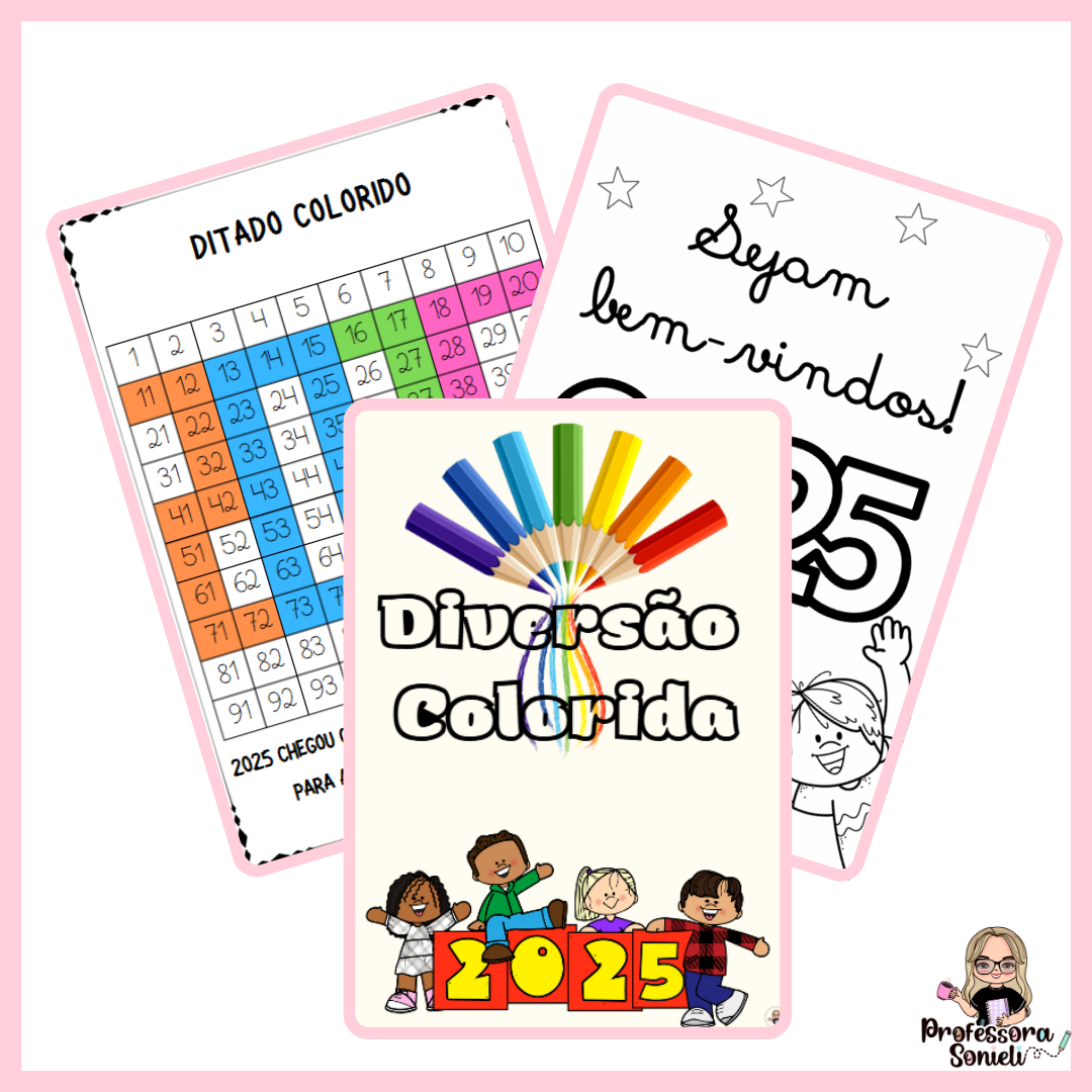 ARQUIVO BOAS-VINDAS PARA COLORIR