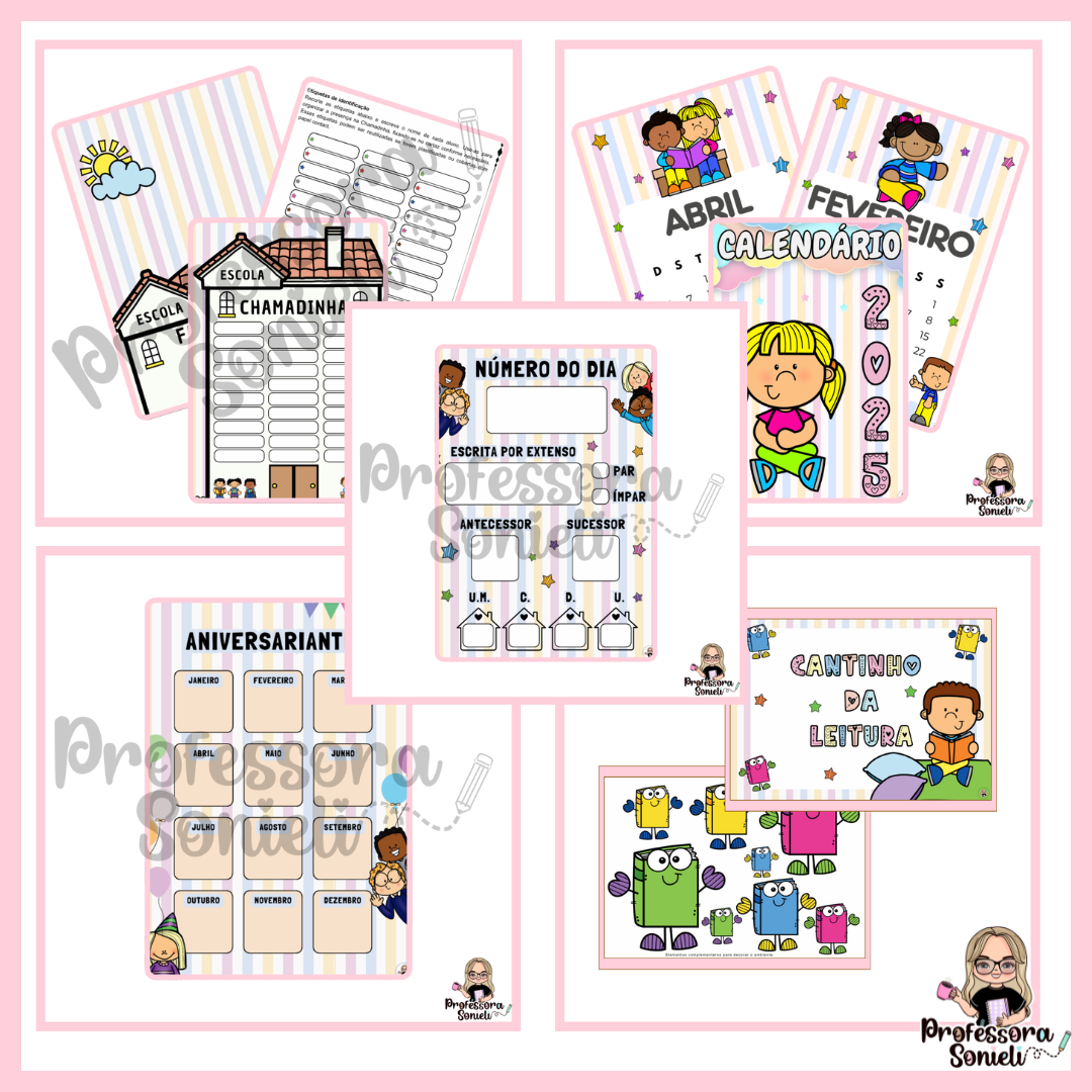 KIT VOLTA ÀS AULAS (CARTAZES) - TEMA: A ALEGRIA DAS CRIANÇAS