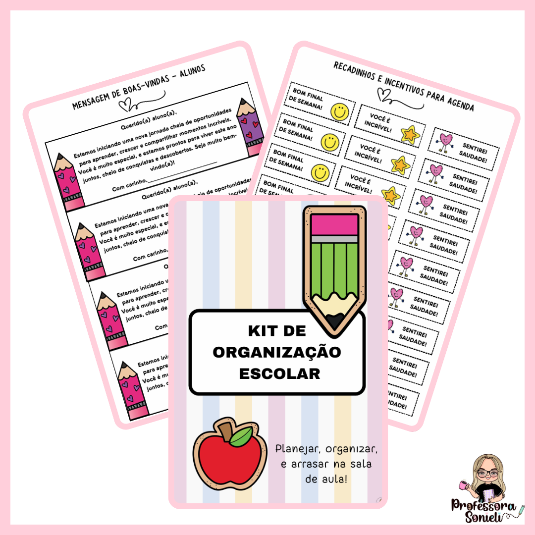KIT DE ORGANIZAÇÃO ESCOLAR
