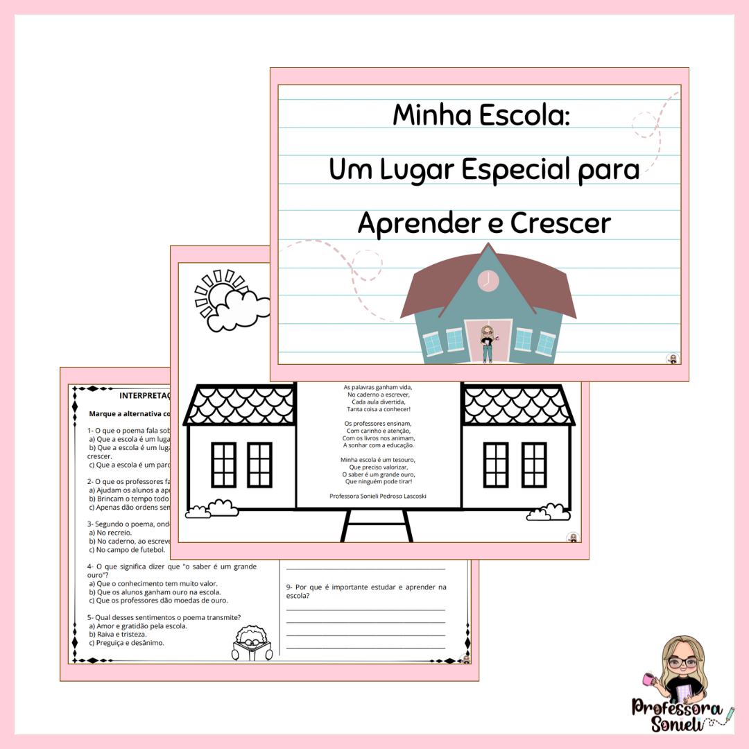 MINHA ESCOLA: UM LUGAR ESPECIAL PARA APRENDER E CRESCER