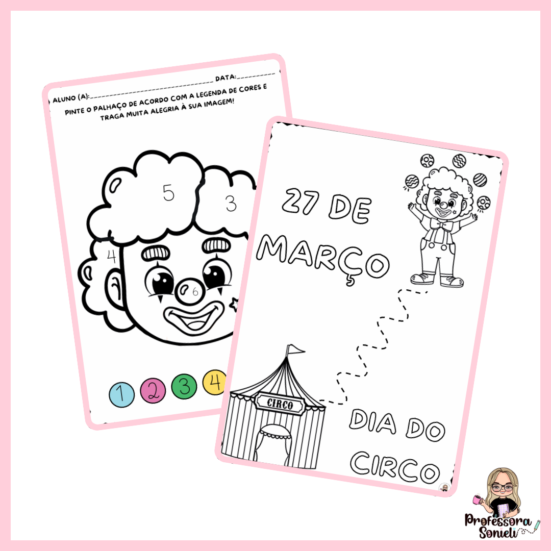 DIA DO CIRCO: PINTURA COM LEGENDAS