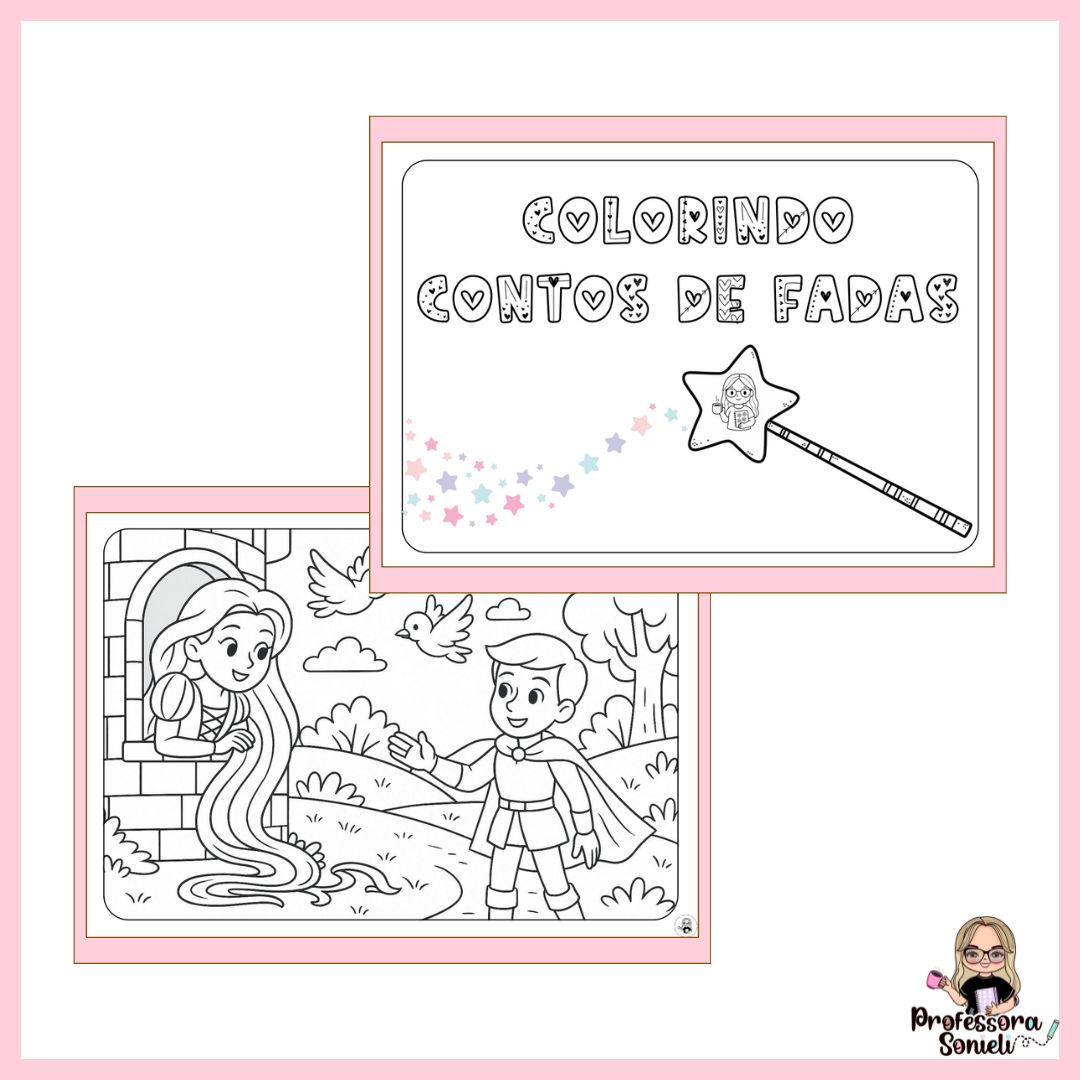 COLORINDO CONTOS DE FADAS