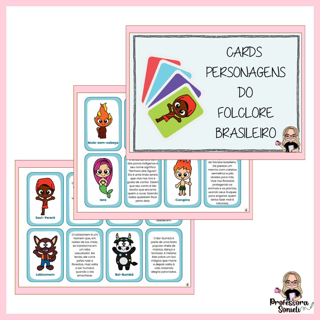 CARDS - PERSONAGENS DO FOLCLORE BRASILEIRO