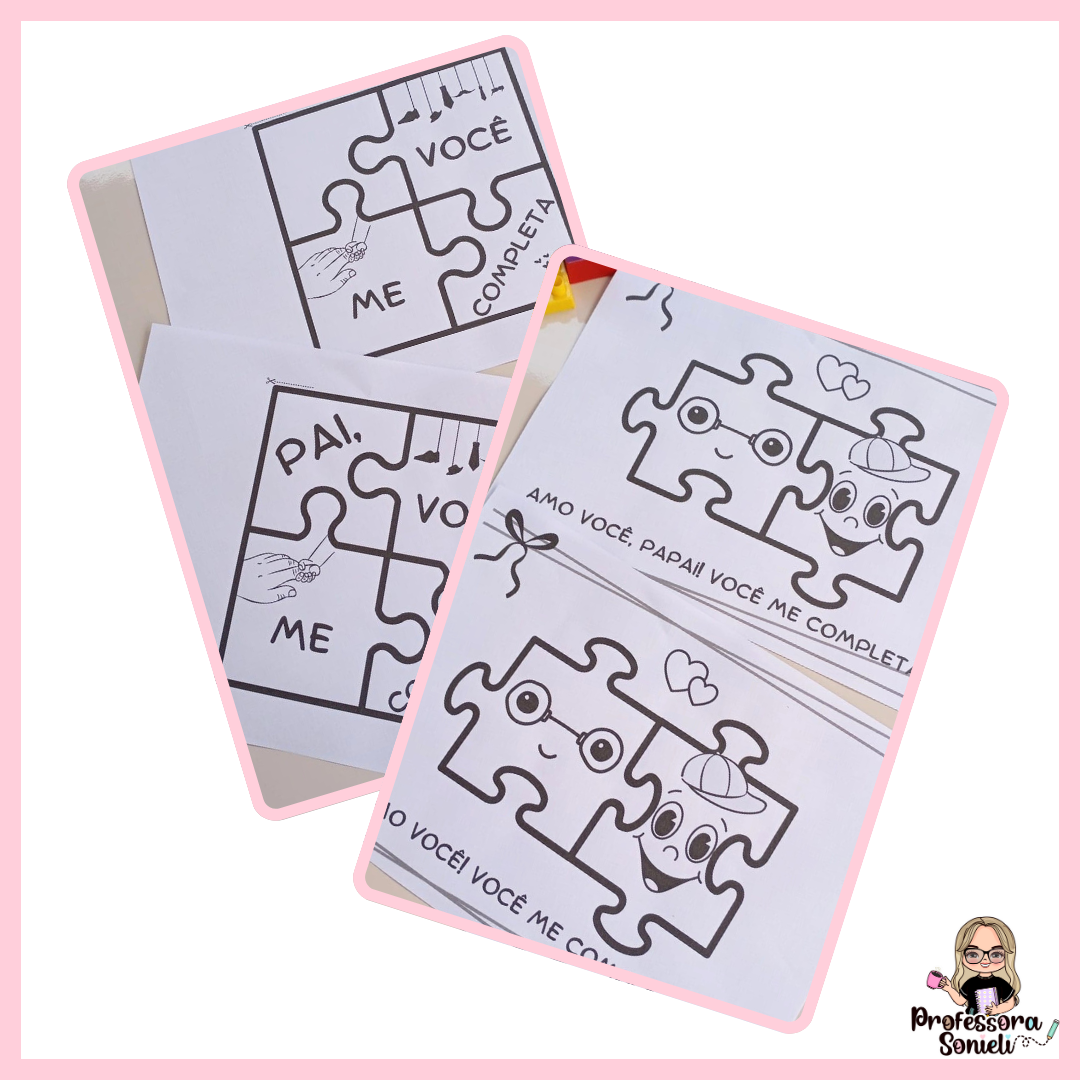 CARTÃO DIA DOS PAIS – VOCÊ ME COMPLETA